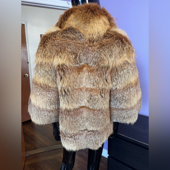 Luxurious Dominic Red Fox Golden  Fur coat  Jacket - Picture 8 of 17